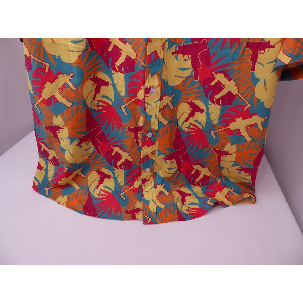 Savage Tacticians Hawaiian Spray and Pray Button Shirt 3XL - Picture 3 of 5